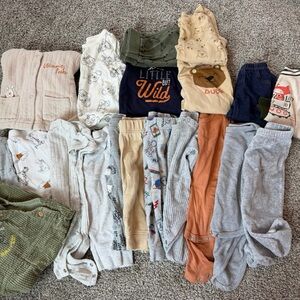 Mixed Baby Sleepwear Bundle - Neutral Tones (Beige, Gray, Olive, Rust)